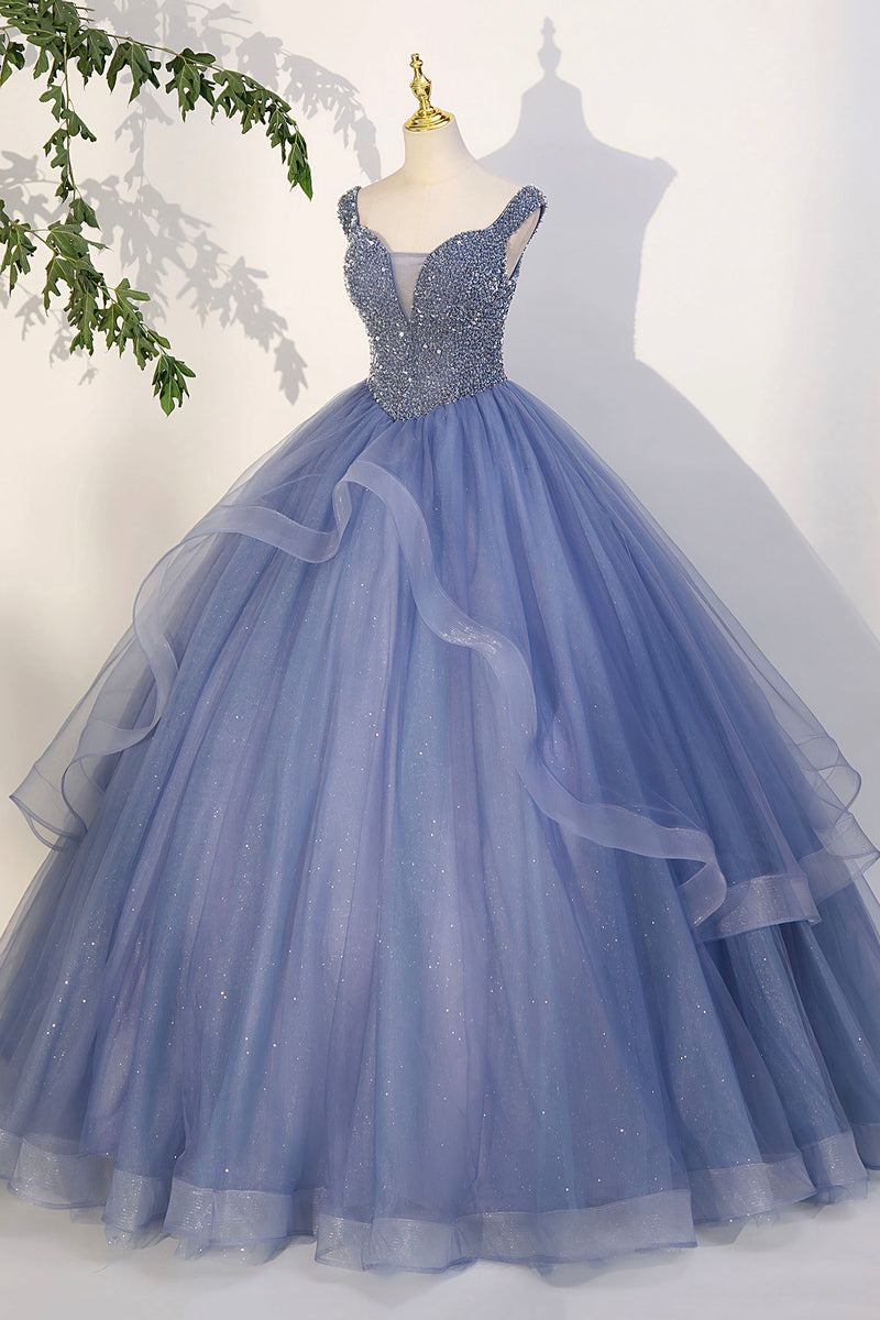 blue dress for sweet 15 Light Blue Removable Sleeve Quinceanera Dresses Floral Sweet 15 Dresses 21365 Custom Colors / 24W main image 0