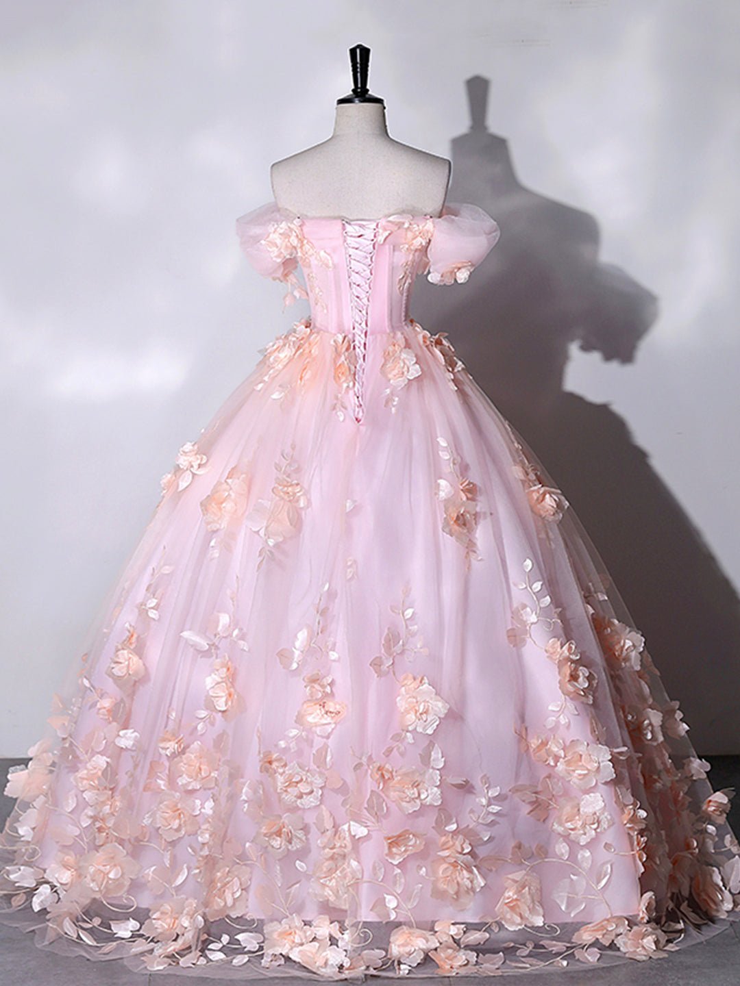 light pink dresses for sweet 16 Pink Beaded Quinceanera Dress, Ball Gown, Sweet 16 Dresses, Prom Dress DressesTailor