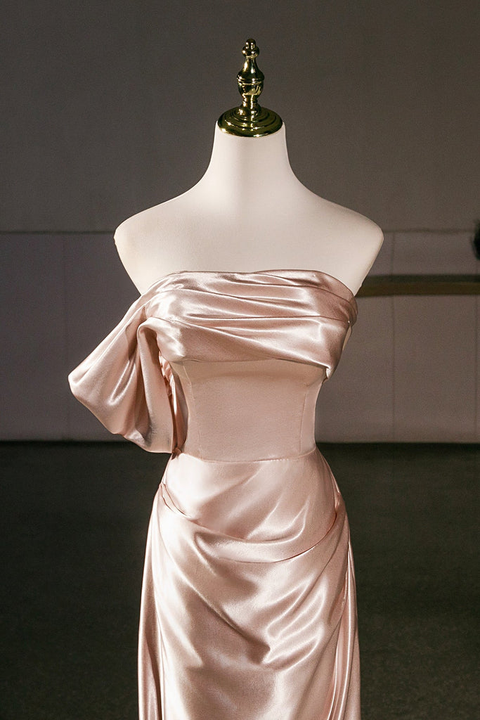 champagne satin mermaid dress Luxury Prom Black Puff Sleeve Dress Silhouette:WIDE LEG Wedding gown Mermaid Wedding Gowns Occasions Color:Smoke Blue