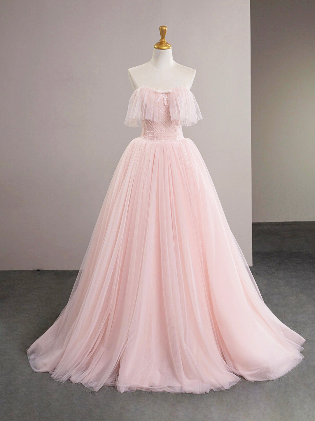 prom dress pretty in pink Pretty Pink Mermaid Off-The-Shoulder Satin Prom Dresses Sweetheart Sleeveless With Beads Pleats