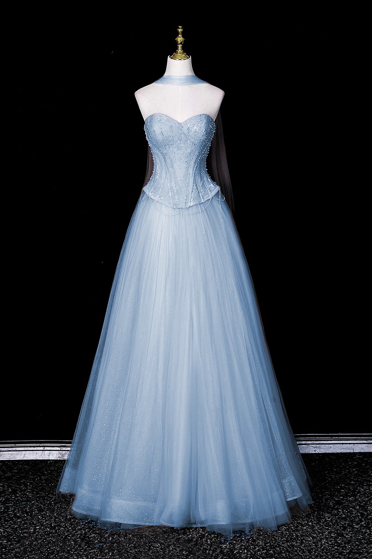 blue sparkly wedding dress 25 Sparkly Wedding Dresses That Captivate