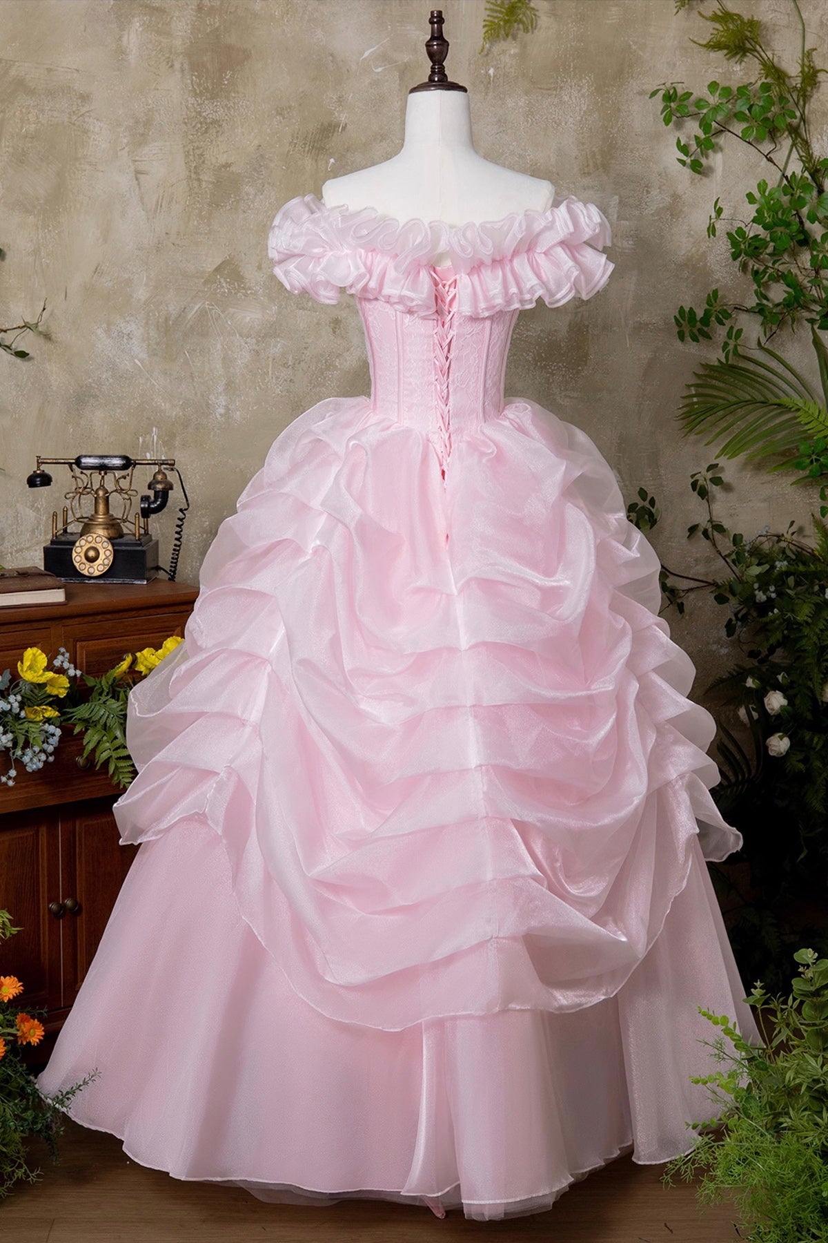 Pink Tulle Lace Long Prom Princess Dress, Pink A-Line Evening Party Dress US 8 / Pink Pink Tulle Lace Long Prom Princess Dress, Pink A-Line Evening Party Dress US 8 / Pink