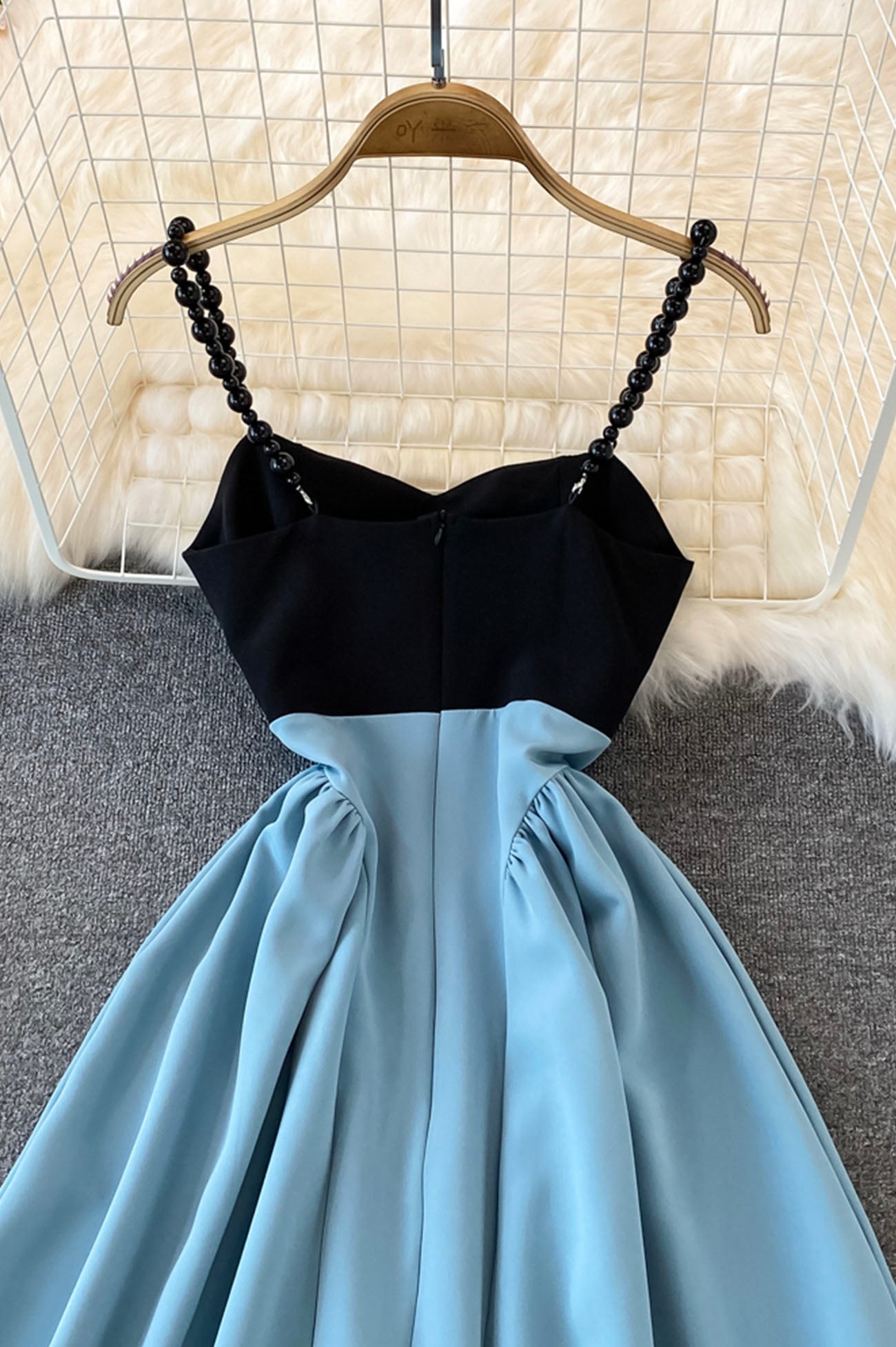 Blue A-Line Short Dress – Loveydress