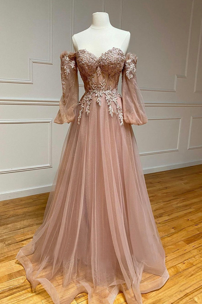 lace long sleeve prom dresses 2015 Elegant Long Sleeve Prom Dress Lace Appliques Long Evening Gowns With
