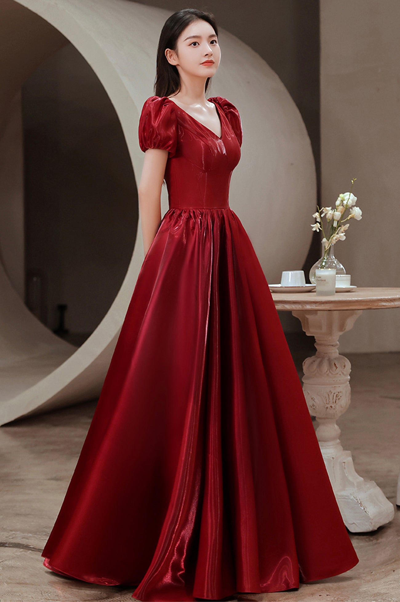 Cocktail Simple Dress, Red Party Dress, Red Evening Gown, off Shoulder  Party Gown, Satin Evening Dress -  Canada